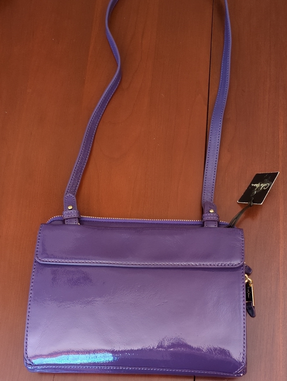 Cole Haan Patent Leather Tablet Zip